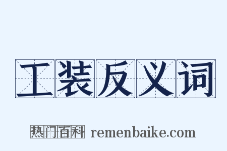 工装反义词是什么意思的图片